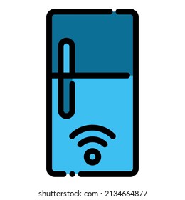 Refrigerator Freezer Internet Of Things Iot Smarthome Icon