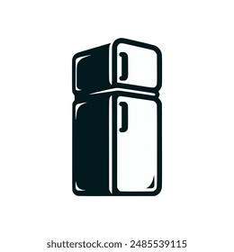 refrigerator fridge home appliance logo vector illustration template design