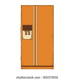 refrigerator or fridge icon image 