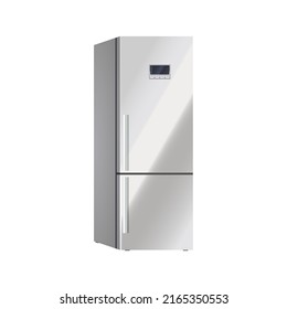 Refrigerator Or Fridge, Vector Icon Or Clipart.