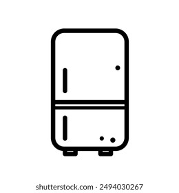 refrigerador, frigorífico, refrigerador - icono de Vector simple