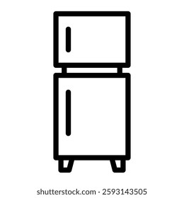 Refrigerator Glyph Icon Design For Personal nad Commercial Use