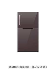 Vector de ilustración de gradiente de refrigerador. Ilustración de electrodomésticos.
