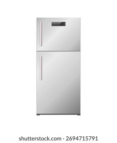 Vector de ilustración de gradiente de refrigerador. Ilustración de electrodomésticos.