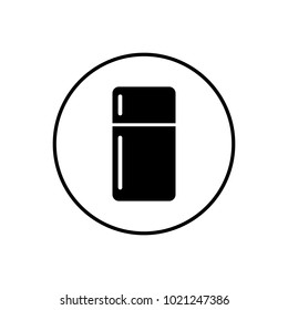 Refrigerator icon in circle