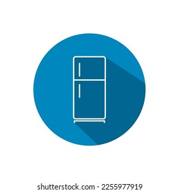 Refrigerator Icon Design, Colorful and Shaded, Vector Illustration