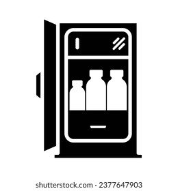 Refrigerator icon design, illustration design