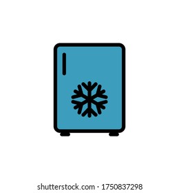 Color de la plantilla de diseño de iconos de refrigerador