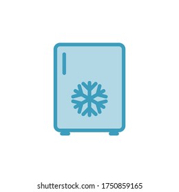 Refrigerator icon design template colour