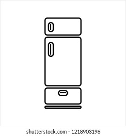 Refrigerator Icon Design Vector Art Illustration