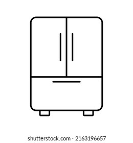 elektronisch bearbeitete Kühlschranksymbol