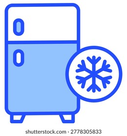 Refrigerator Icon Element For Design