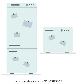 Refrigerator icon. Flat style. Vector illustration.