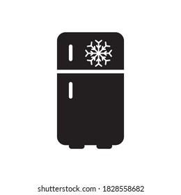 Refrigerator Icon Flat Vector Illustration Design