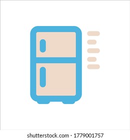 refrigerator icon flat vector logo design trendy illustration signage symbol graphic simple
