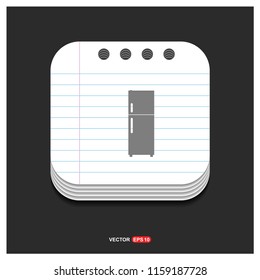 Refrigerator icon - Free vector icon