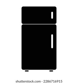 icono del refrigerador, vector fresco, ilustración del congelador