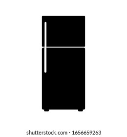 Ilustración del icono del refrigerador. icono de vector simple editable