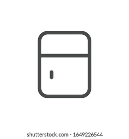 Icono del refrigerador. Símbolo frigorífico moderno, simple, vector, icono para el diseño de sitios web, aplicación móvil, ui.  Ilustración vectorial