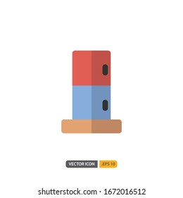 refrigerator icon isolated on white background. for your web site design, logo, app, UI. Vector graphics illustration and editable stroke. EPS 10.