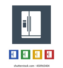 Refrigerator Icon Isolated on White Background.vector illustration icon