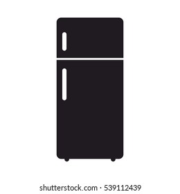 Refrigerator icon isolated on white background . Vector design.