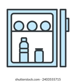 Refrigerator icon isolated vector on trendy design