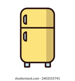 Icono de refrigerador vector aislado en el diseño de moda