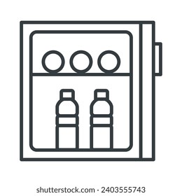 Refrigerator icon isolated vector on trendy design