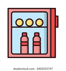 Refrigerator icon isolated vector on trendy design