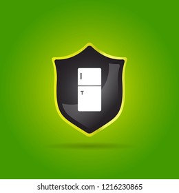 refrigerator icon. kitchen sign