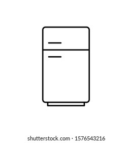 Refrigerator icon line style simple design