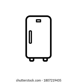icono de refrigerador de diseño de ilustración vectorial de estilo de línea