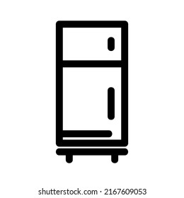 refrigerator icon or logo isolated sign symbol vector illustration - high quality black style vector icons

