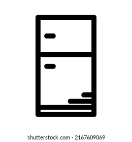 refrigerator icon or logo isolated sign symbol vector illustration - high quality black style vector icons
