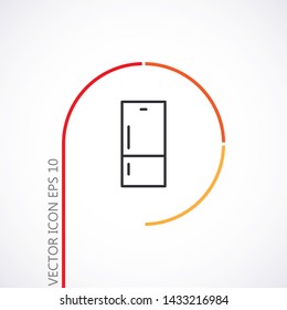 Refrigerator icon . Lorem Ipsum Illustration design