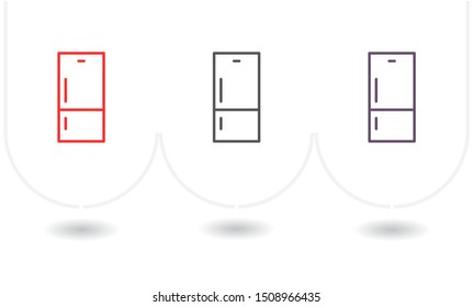 Refrigerator icon . Lorem Ipsum Illustration design