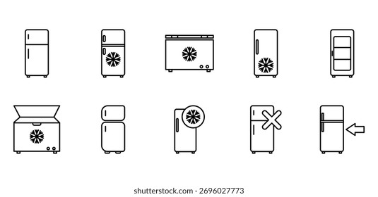 Refrigerador Icon Pack Black Line
