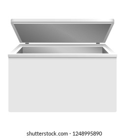 Refrigerator icon. Realistic illustration of refrigerator vector icon for web design isolated on white background