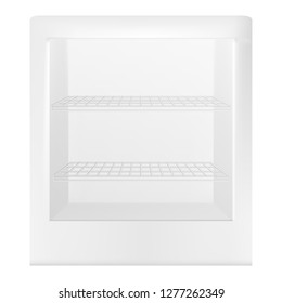 Refrigerator icon. Realistic illustration of refrigerator vector icon for web design