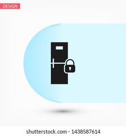 Refrigerator icon security . Lorem Ipsum Illustration design