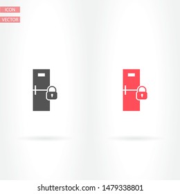 Refrigerator icon security . Lorem Ipsum Illustration design
