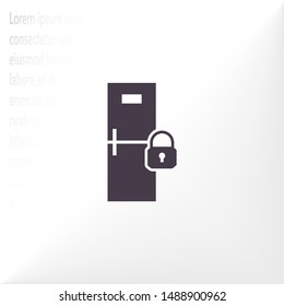 Refrigerator icon security . Lorem Ipsum Illustration design