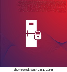 Refrigerator icon security . Lorem Ipsum Illustration design