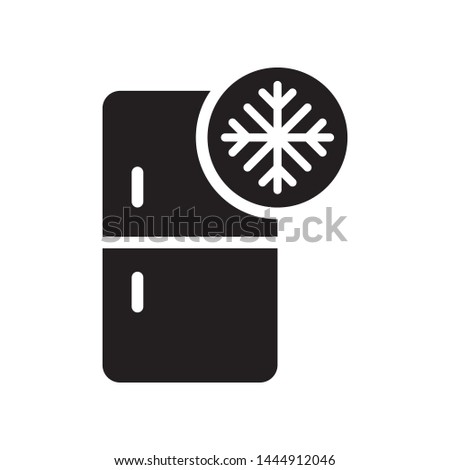 Refrigerator icon in trendy flat style design. Vector graphic illustration. Suitable for website design, logo, app, template, and ui. EPS 10.