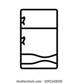 Refrigerator icon vector