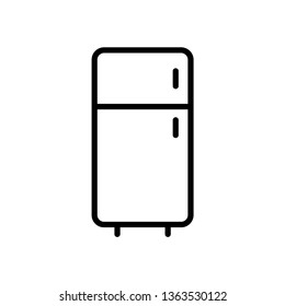 Refrigerator icon vector
