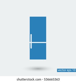refrigerator icon, vector best flat icon, EPS