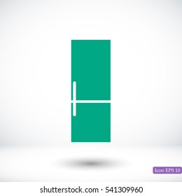 refrigerator icon, vector best flat icon, EPS