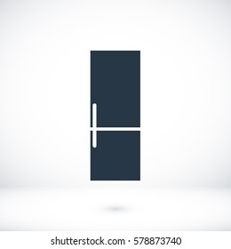 refrigerator icon, vector best flat icon, EPS